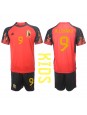 Billige Belgia Romelu Lukaku #9 Hjemmedraktsett Barn VM 2022 Kortermet (+ Korte bukser)
